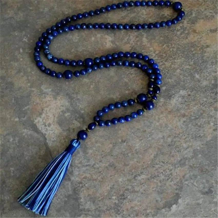 Natural Lapis Lazuli 108 Beads Zen Mala