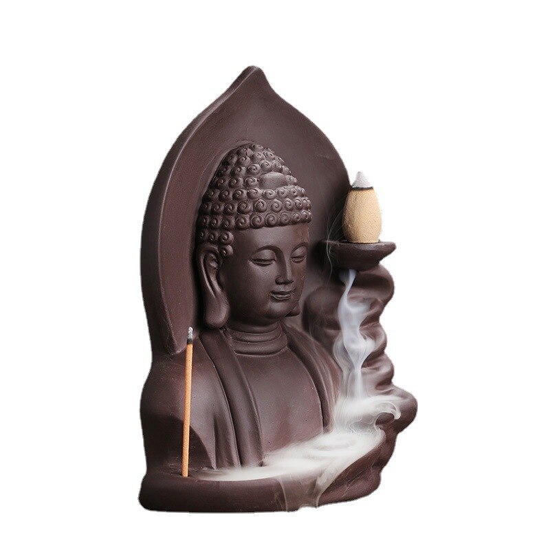 Ceramic Buddha Incense Burner