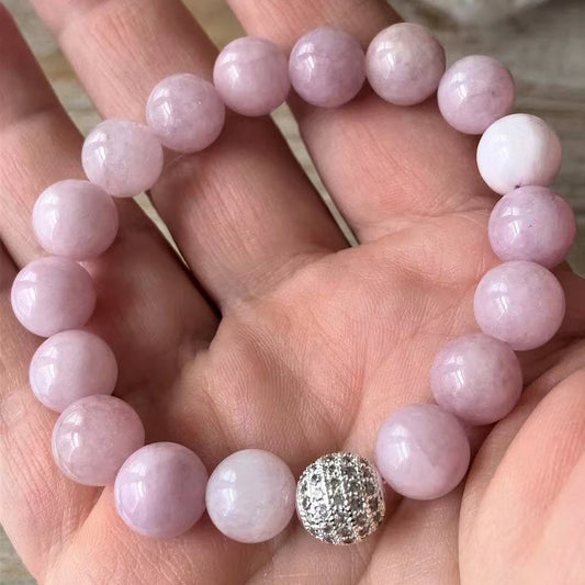 Natural Kunzite Beaded Bracelet