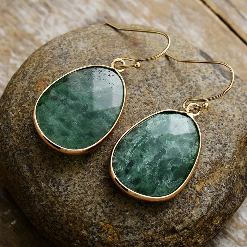 Natural Aventurine Earrings