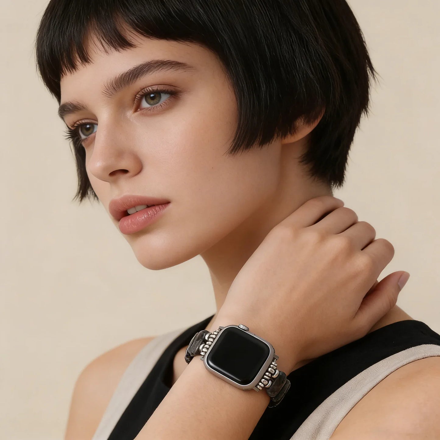 Natural Pyrite Stone Smartwatch Band