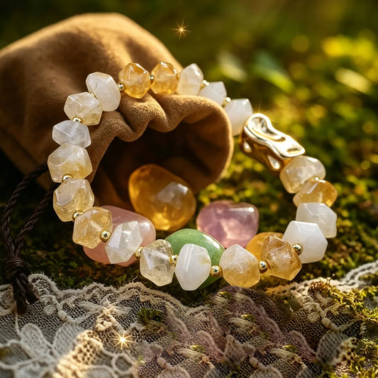 Natural Irregular Citrine Bracelet