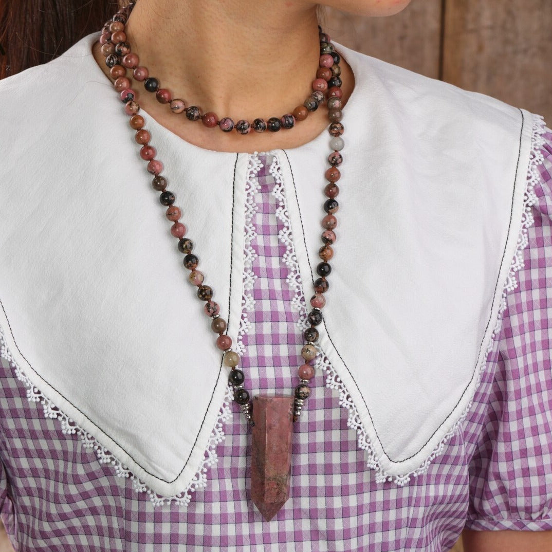 Natural Amazonite Point Wand Necklace