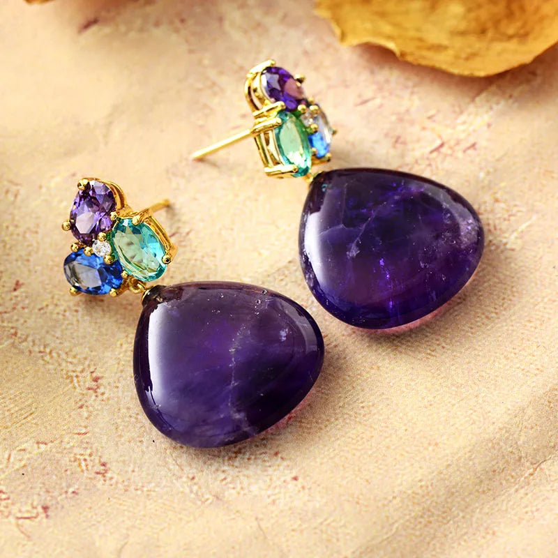 Natural amethyst jewellery
