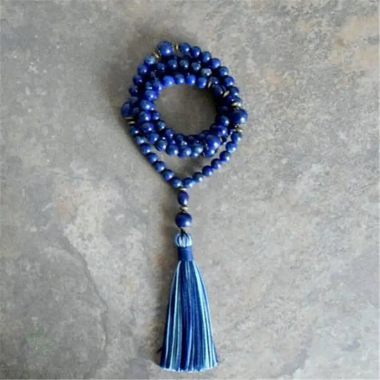 Natural Lapis Lazuli 108 Beads Zen Mala