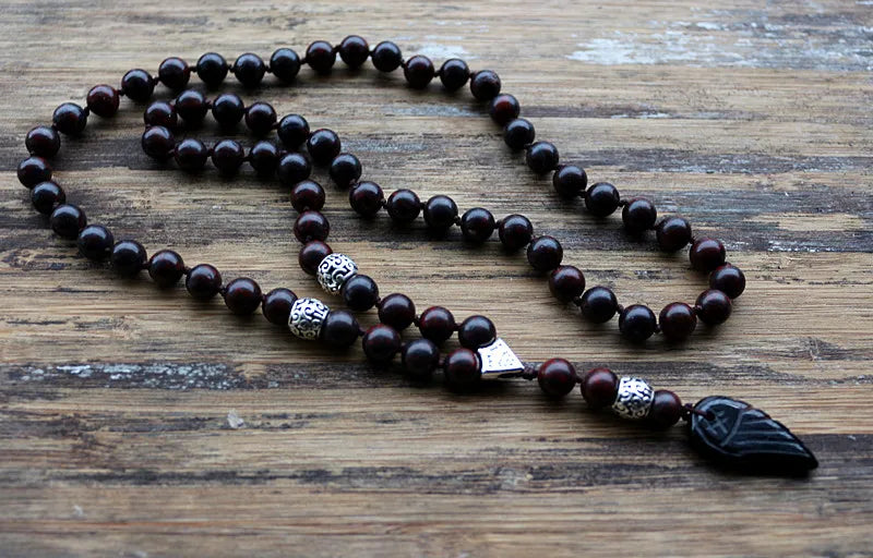 Natural Blood Stone Jasper Wing 108 Beads Mala