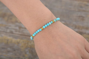 Natural Turquoise Wrap Bracelet