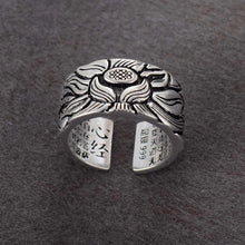 Load image into Gallery viewer, Lotus Flower Open Ring
