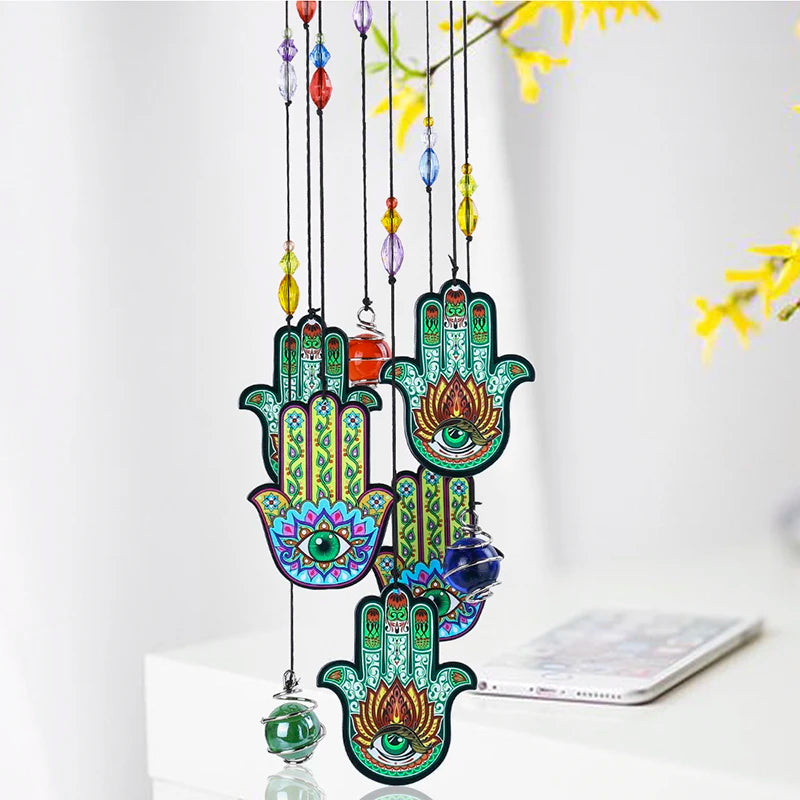 Hamsa Hands Wind Chime & Sun Catcher