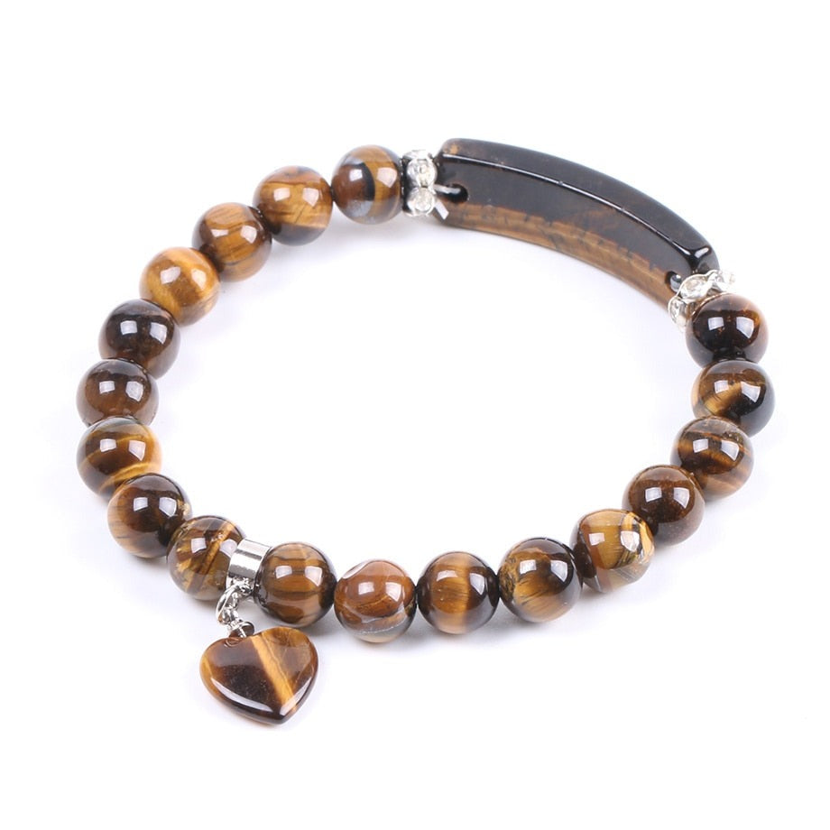 Natural Tiger Eye Beaded Bracelet