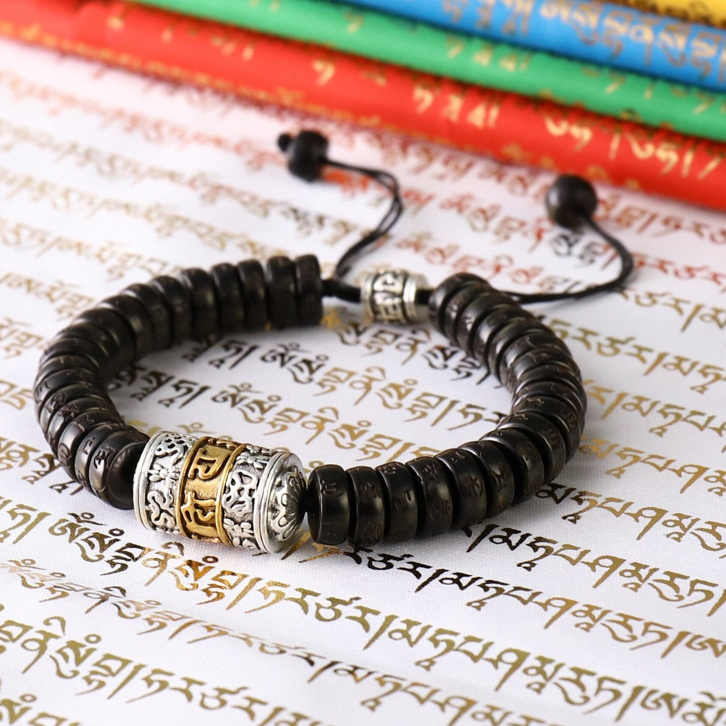 Handmade Prayer Wheel Tibetan Buddhism Bracelet