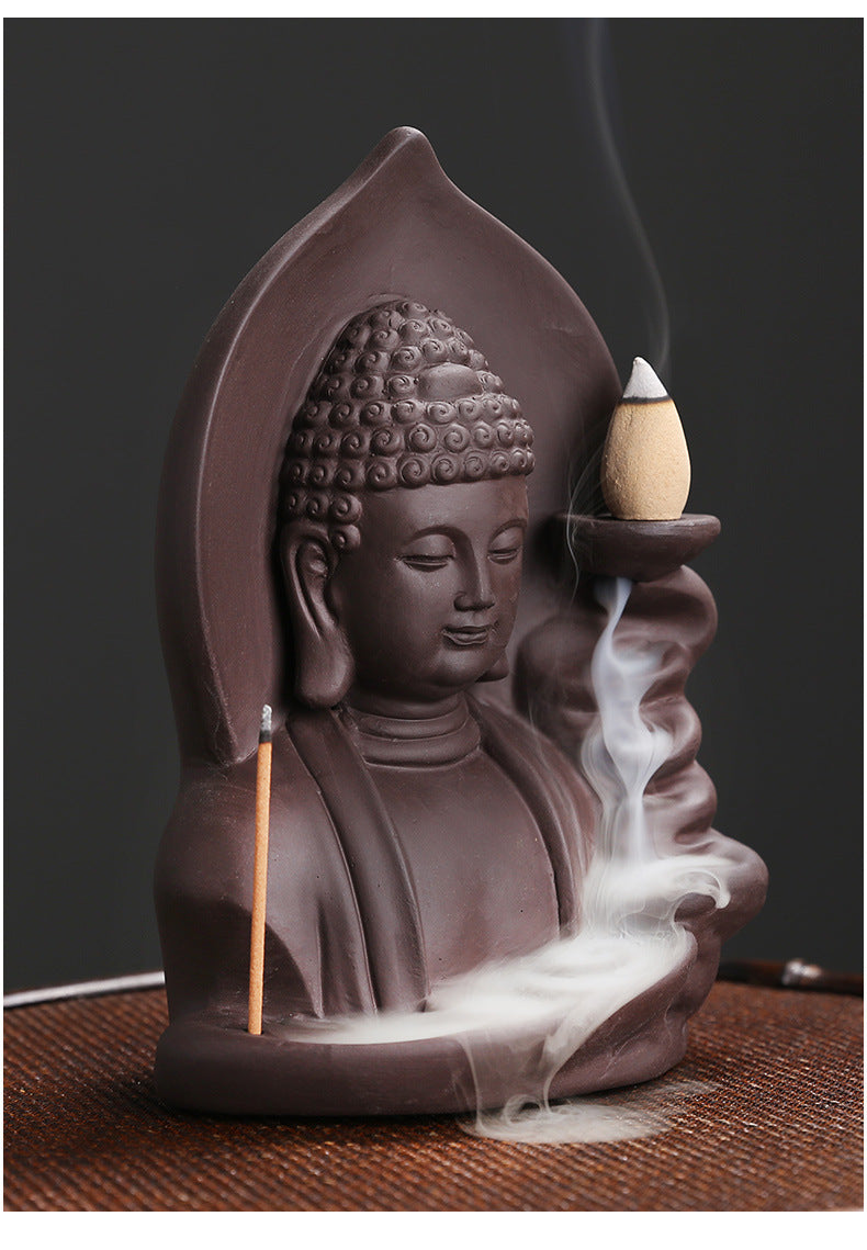 Ceramic Buddha Incense Burner