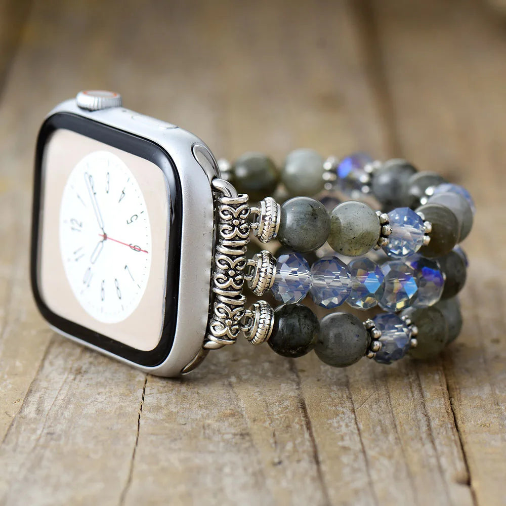 Natural Agate / Labradorite Apple Watch Strap