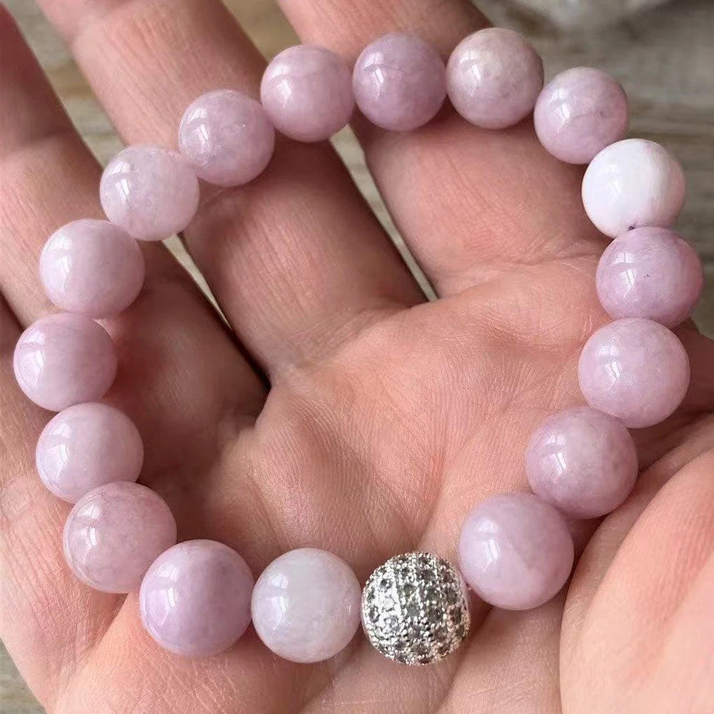 Natural Kunzite Beaded Bracelet