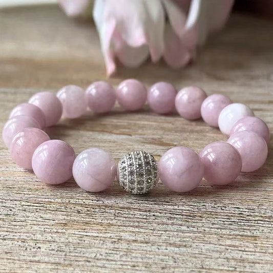 Natural Kunzite Beaded Bracelet