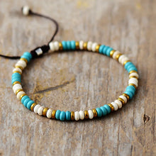 Load image into Gallery viewer, Natural Turquoise, Howlite &amp; Sodalite Wrap Bracelet
