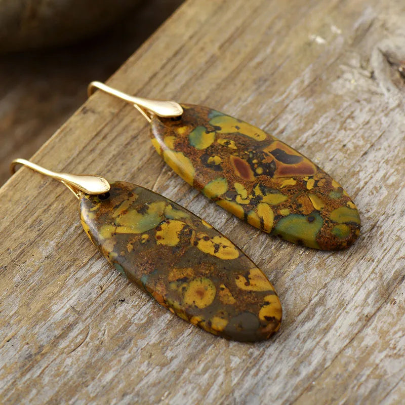 Natural Fruit Jasper Earrings