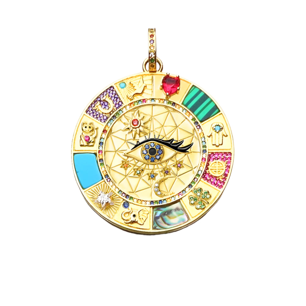 Amulet of Magical Luck 925 Sterling Silver Pendant