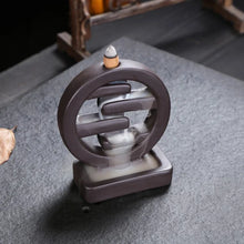 Load image into Gallery viewer, Handmade Zen Waterfall Ceramic Incense Burner
