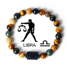 Load image into Gallery viewer, Natural Mixed Gemstones 12 Zodiac Signs Bracelet
