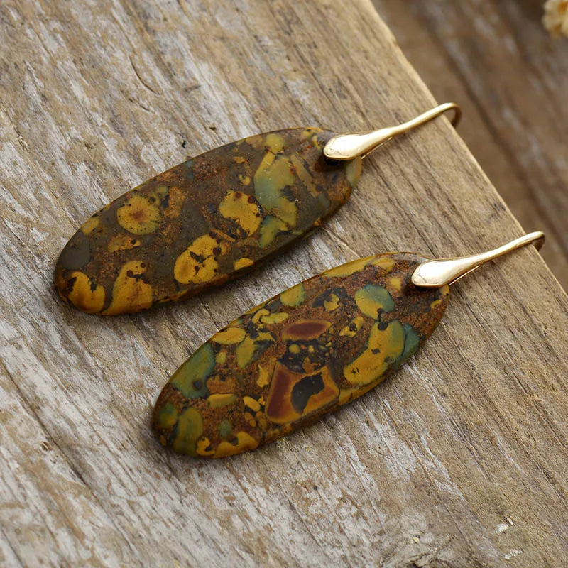 Natural Fruit Jasper Earrings