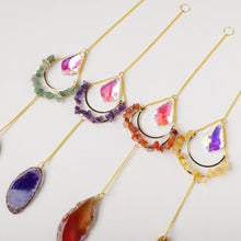 Load image into Gallery viewer, Natural Gemstone &amp; Crystal Glass Sun Catcher
