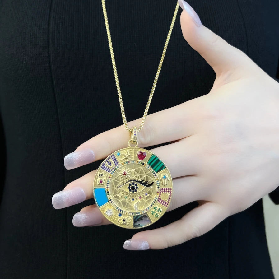 Amulet of Magical Luck 925 Sterling Silver Pendant