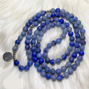 Natural Blue Sapphire 108 Beads Mala