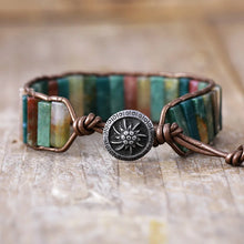 Load image into Gallery viewer, Natural Indian Agate Wrap Bracelet
