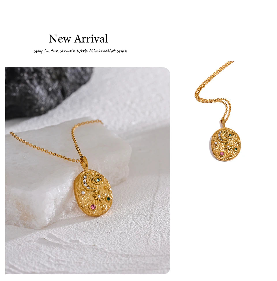 Sacred Intuition - Gold Plated Esoteric Chic Necklace