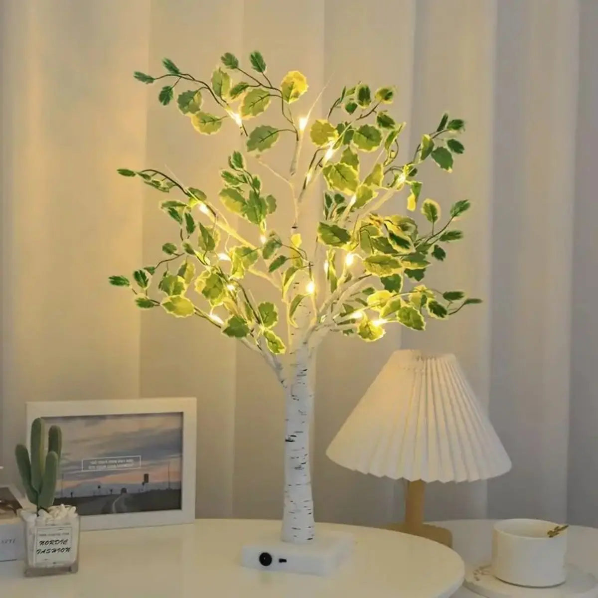 Handcrafted LED Light Birch Tree