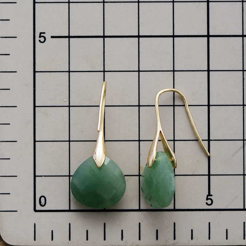 Natural Amazonite Classy Earrings