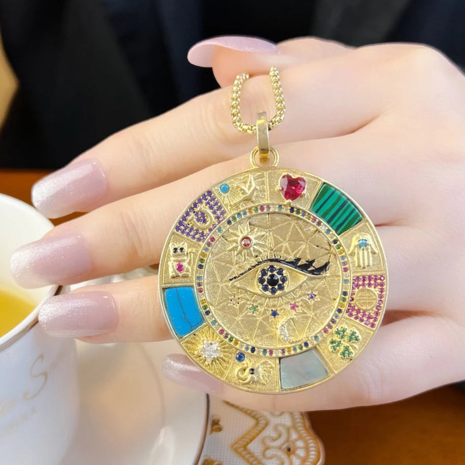 Amulet of Magical Luck 925 Sterling Silver Pendant