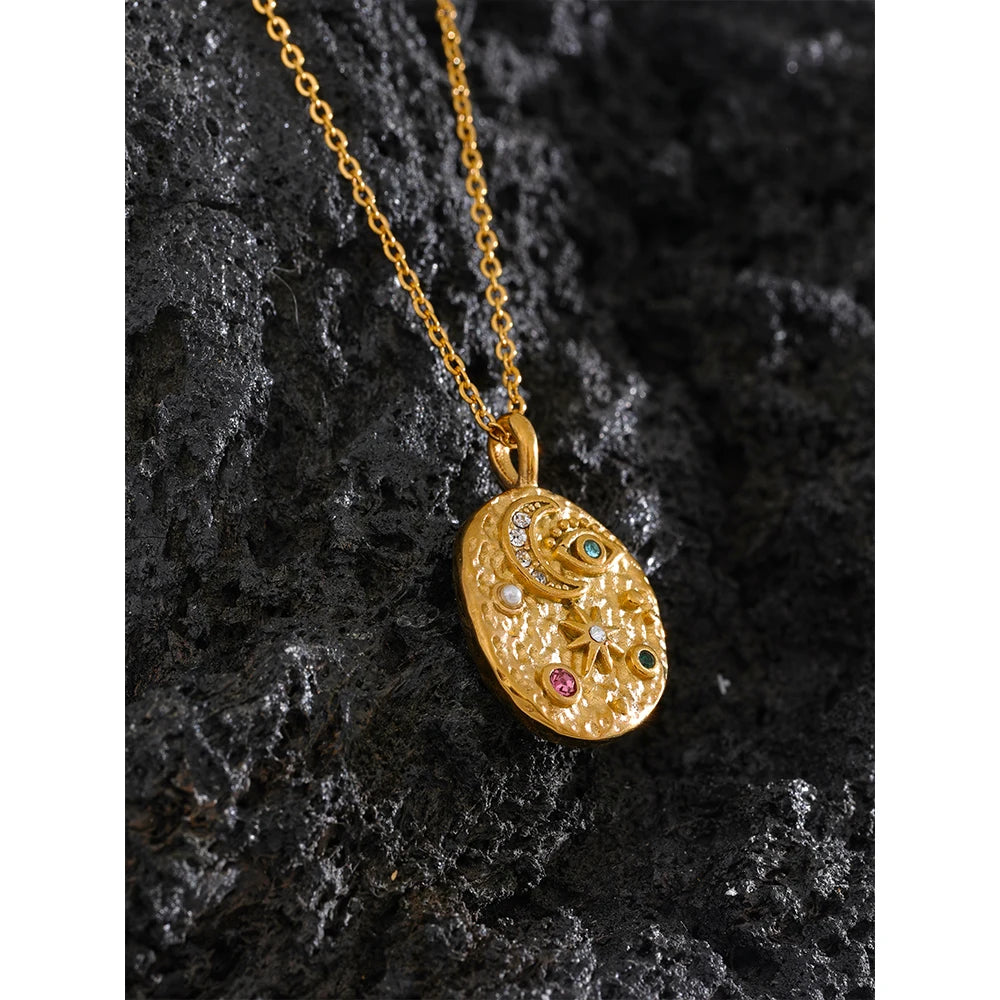 Sacred Intuition - Gold Plated Esoteric Chic Necklace