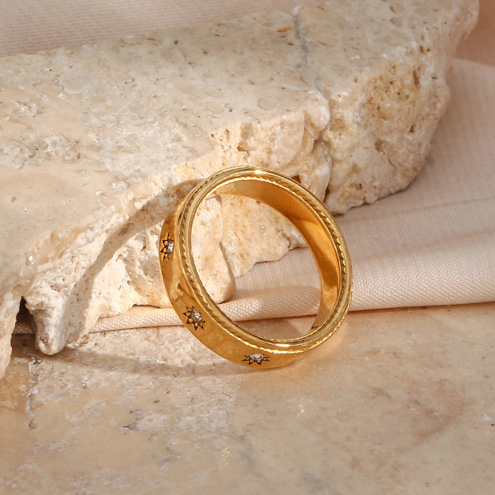 "The Star" 18K Gold Plated Ring