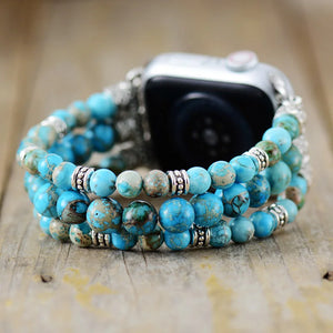 Natural Turquoise Jasper Apple Watch Band