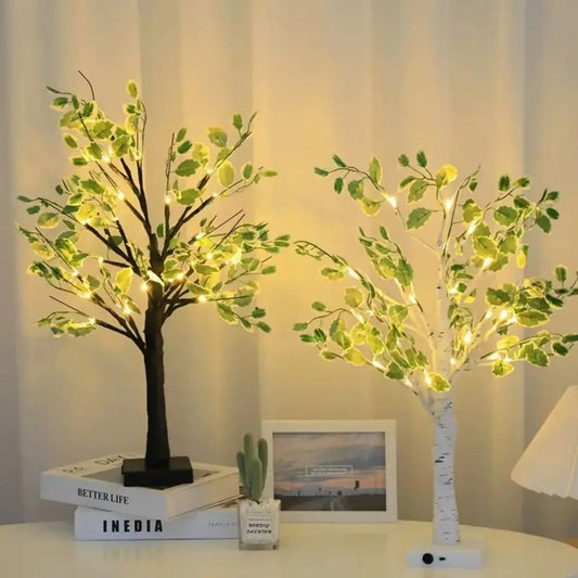 Handcrafted LED Light Birch Tree