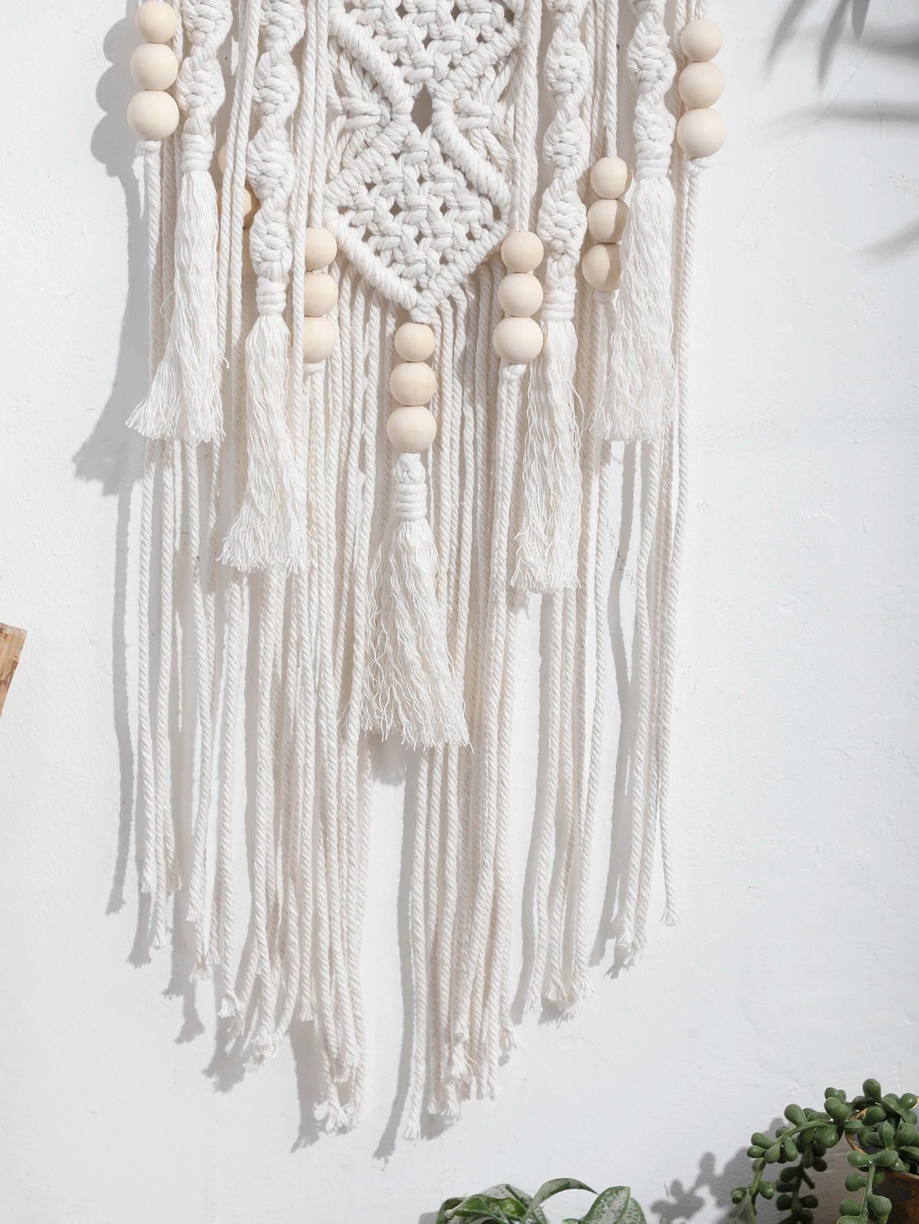 Handwoven Macrame Lotus Wall Decoration