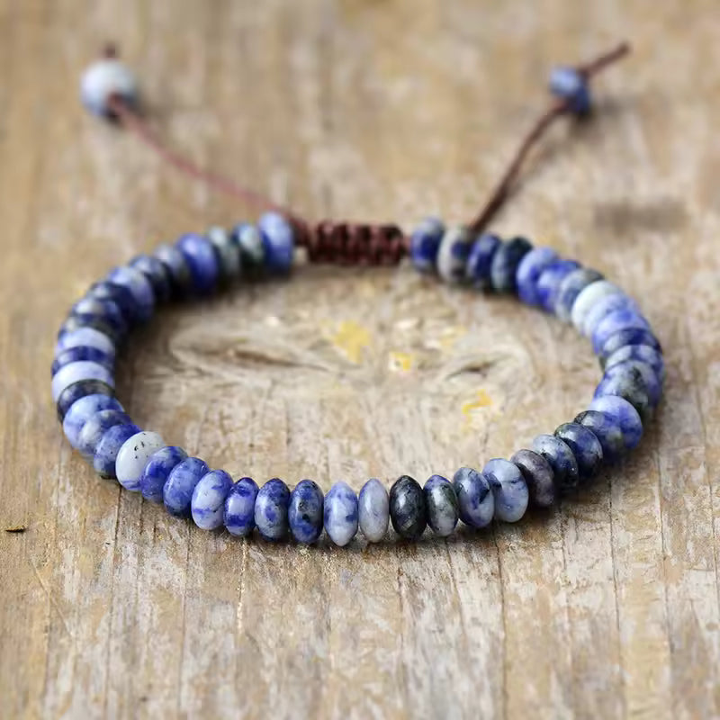 Natural Gemstone Beaded Wrap Bracelet