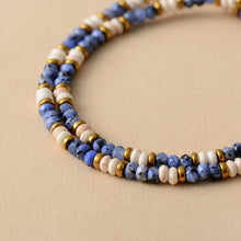Load image into Gallery viewer, Natural Turquoise, Howlite &amp; Sodalite Choker Necklace
