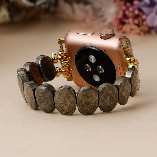 Natural Pyrite Stone Smartwatch Band
