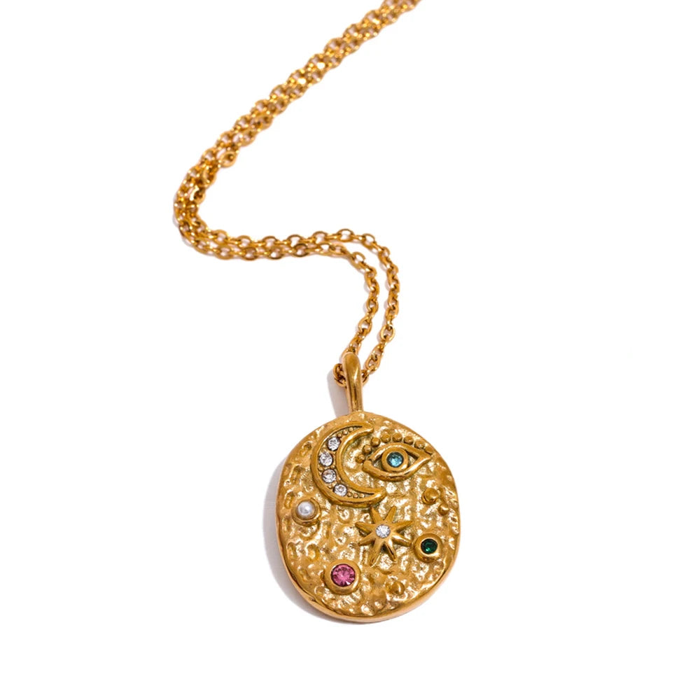 Sacred Intuition - Gold Plated Esoteric Chic Necklace