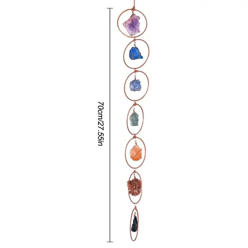 Natural 7 Chakras Gemstones Wall Decor