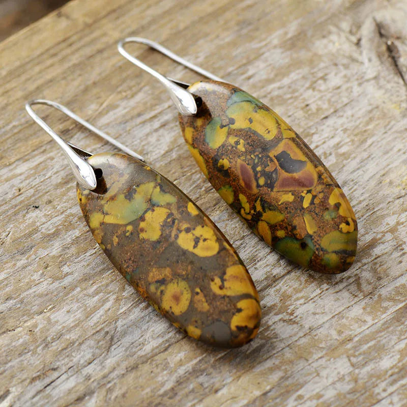 Natural Fruit Jasper Earrings