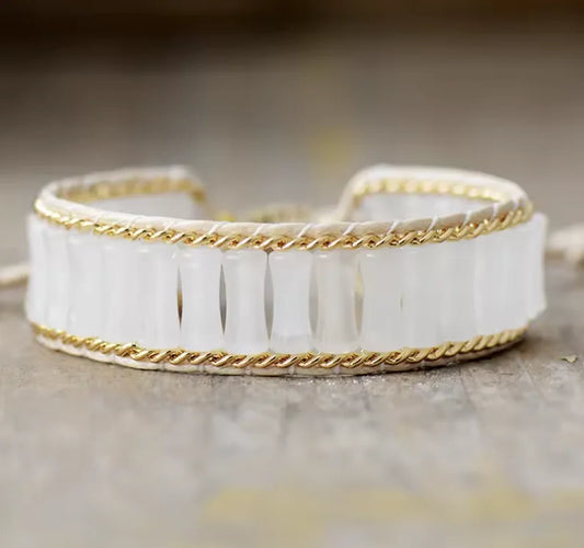 Natural Clear Quartz Wrap Bracelet