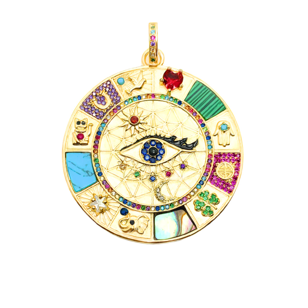 Amulet of Magical Luck 925 Sterling Silver Pendant