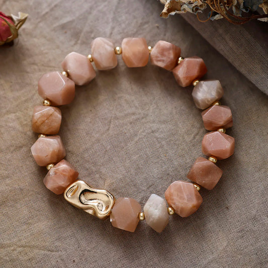Natural Irregular Sunstone Bracelet
