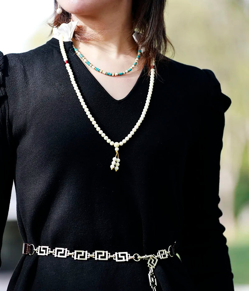 Natural Turquoise, Howlite & Sodalite Choker Necklace