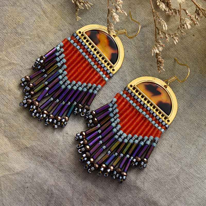 Handmade Ethnic Chandelier Earrings