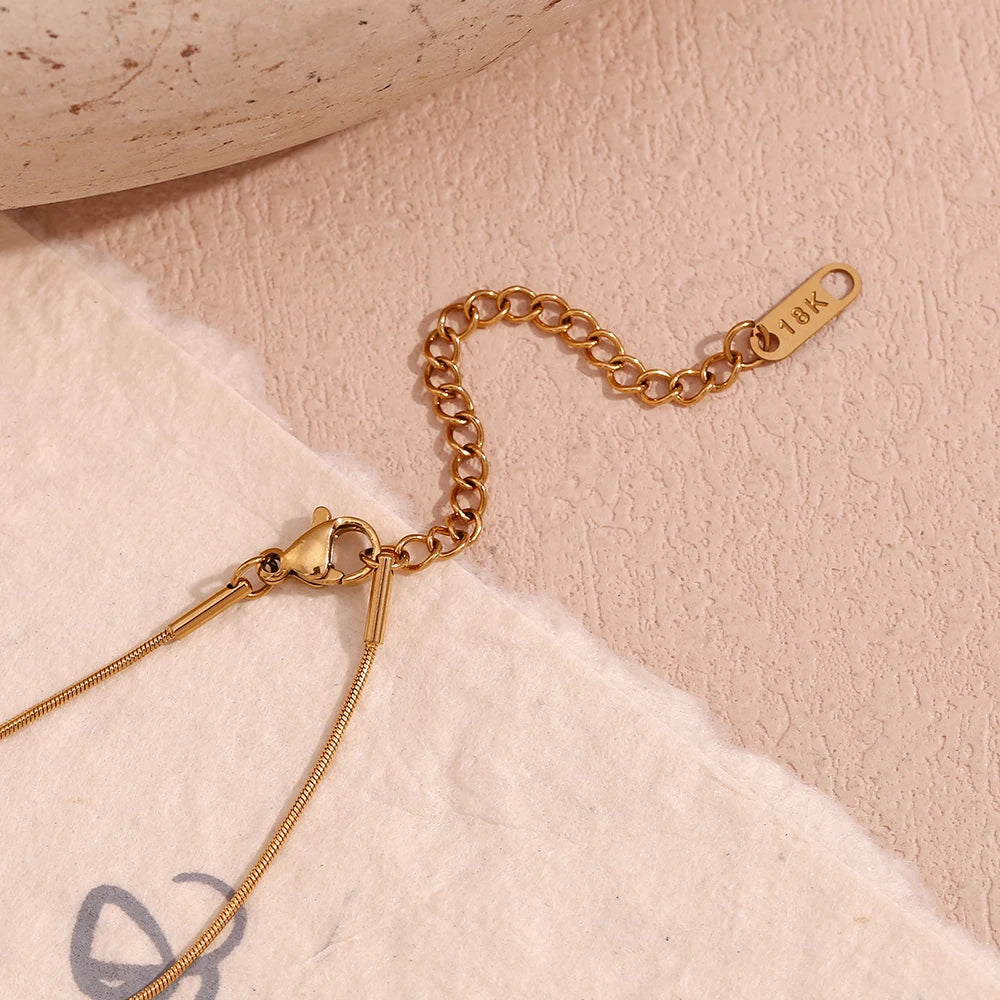 Gold Plated Snake Spiral Necklace